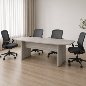 MESA DE REUNIÃO SEMI-OVAL | PRIMA CLEAN 25mm