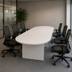 MESA DE REUNIÃO OVAL LINHA WOOD 25mm