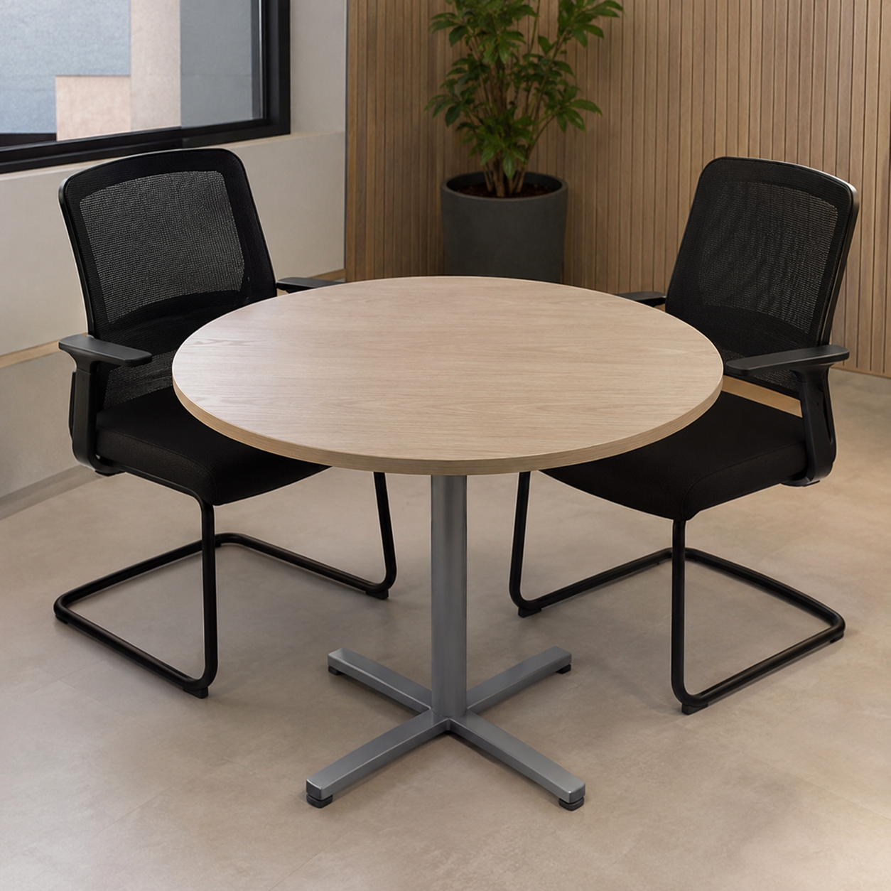 MESA DE REUNIÃO REDONDA | LINHA GOLD
