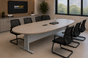 MESA DE REUNIÃO OVAL | LINHA GOLD