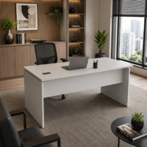 MESA RETA DIRETOR | LINHA WOOD